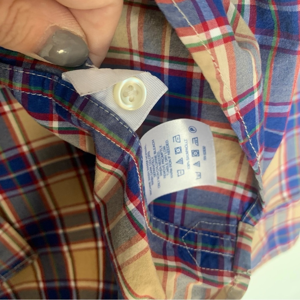 Lands End Men’s Button Down Size L 16-16 1/2 100% cotton - Picture 5 of 5